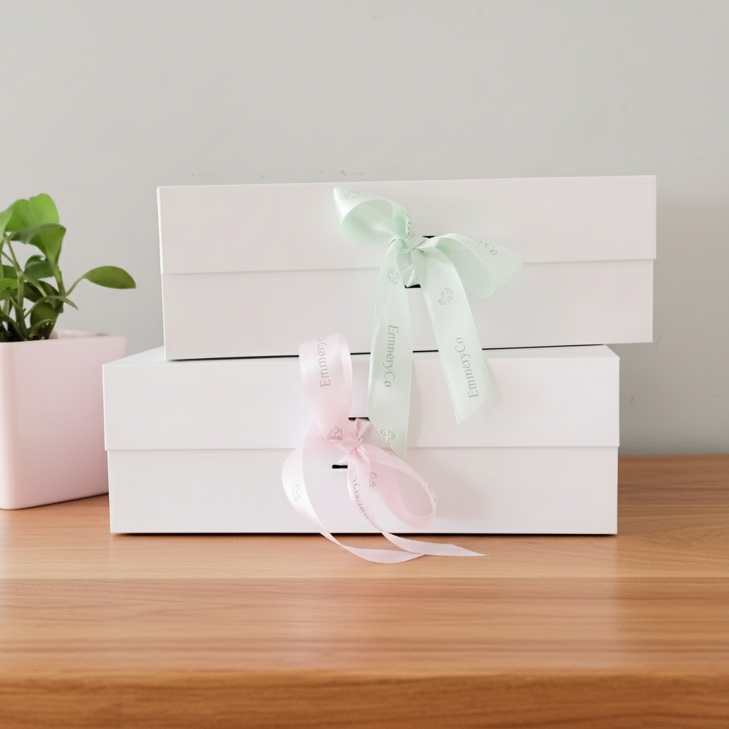 Luxurious White Gift box with Customized Name