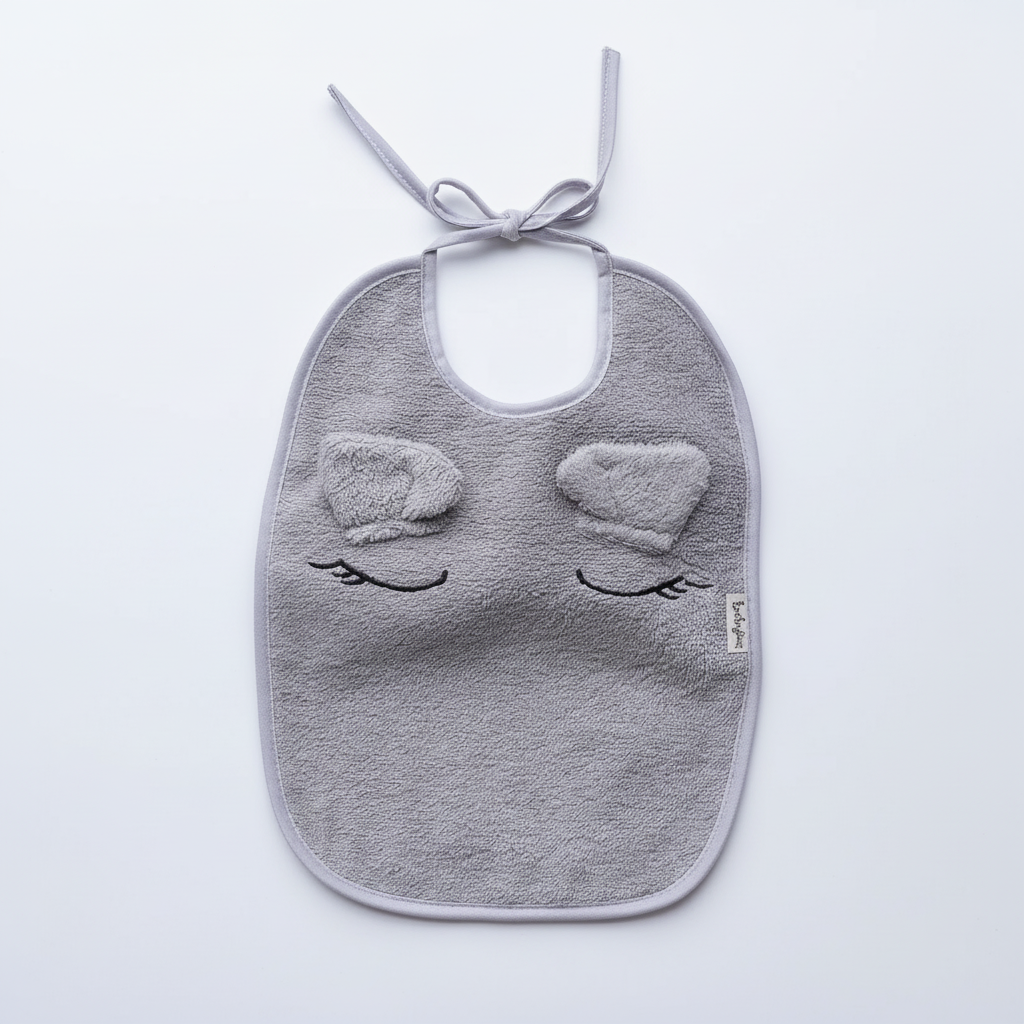 Baby Bib - Grey Elephant