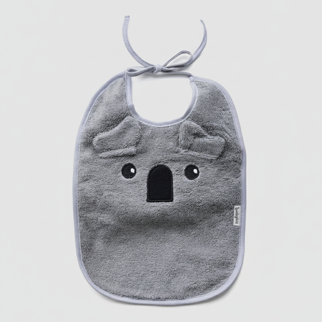 Baby Bib - Grey Koala