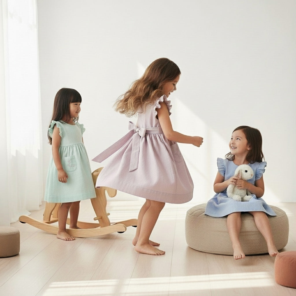 Little Emme Linen Dress