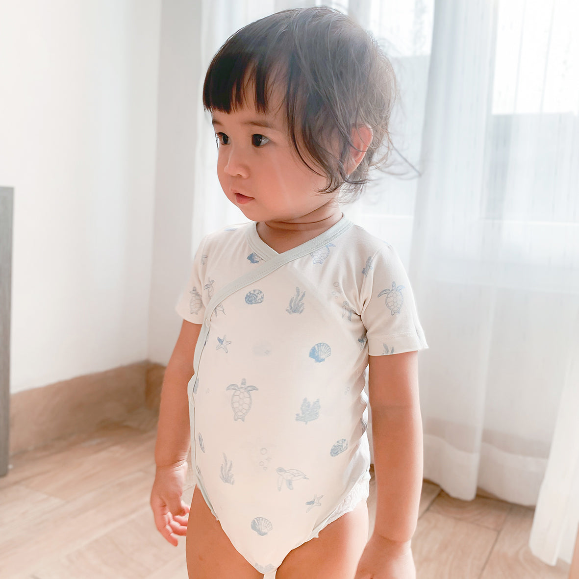 Themed Collection Kimono Onesie - Sea Whispers