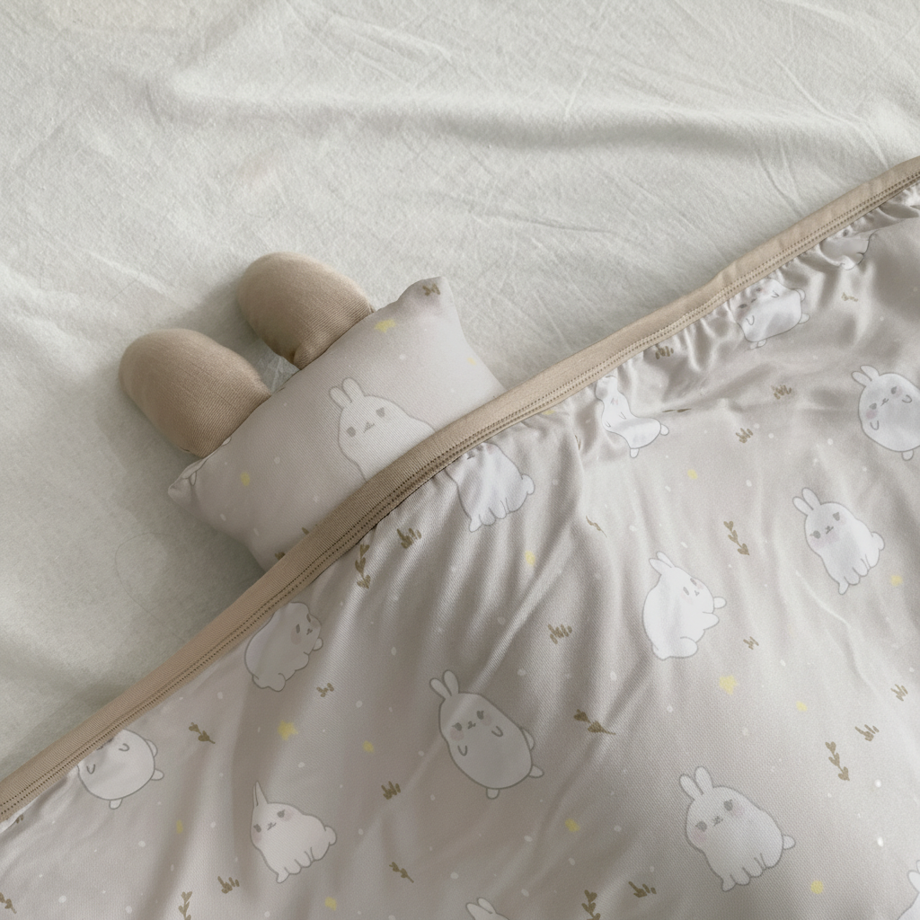 Signature Art Series Bundle - Snuggle Blanket and Pillow (Bun Bun)