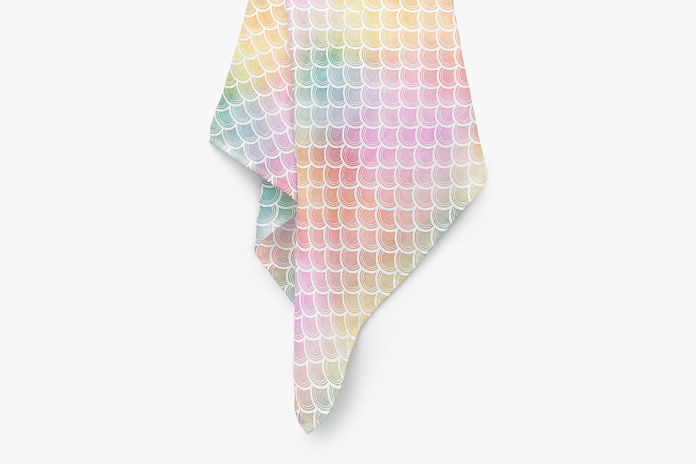 Bamboo Muslin Swaddle Blanket - Rainbow Scales