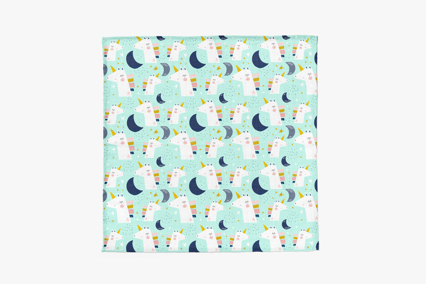 Bamboo Muslin Swaddle Blanket - Unicorns