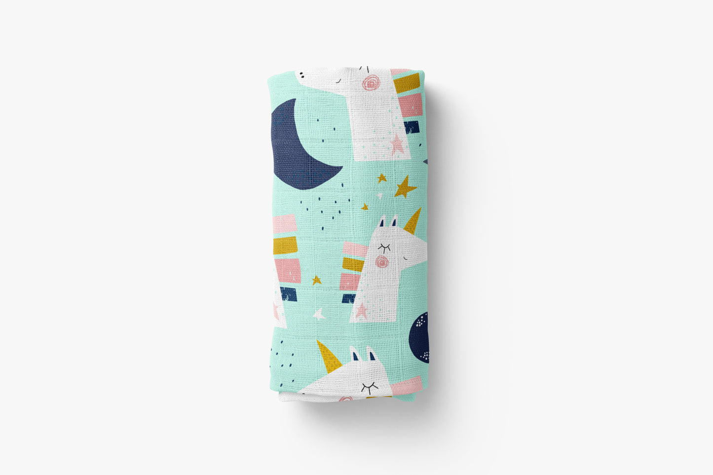 Bamboo Muslin Swaddle Blanket - Unicorns