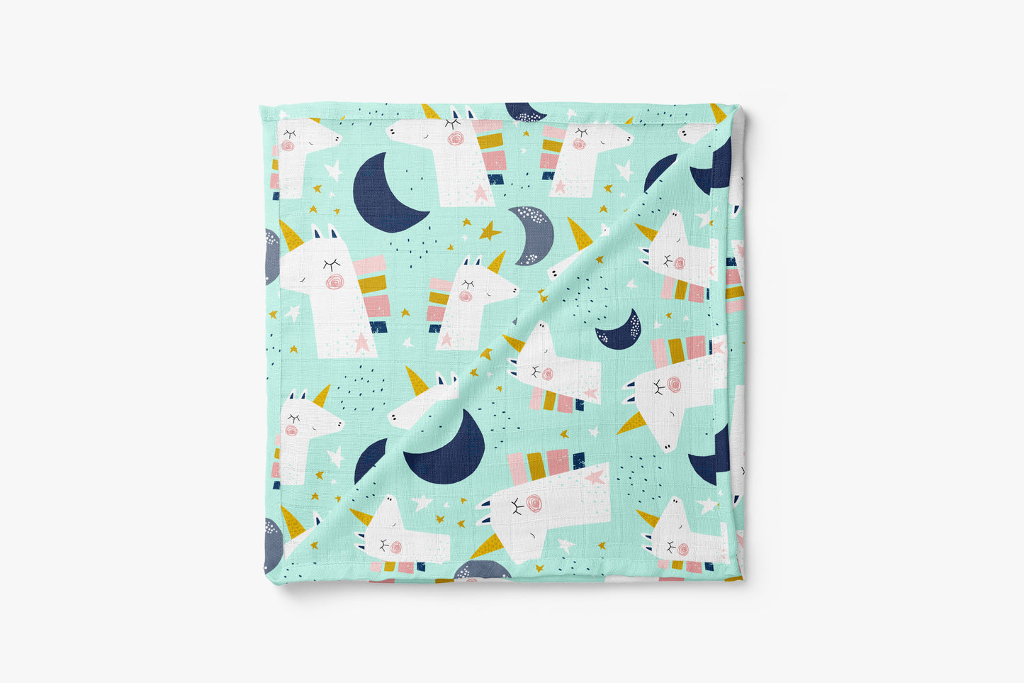 Bamboo Muslin Swaddle Blanket - Unicorns