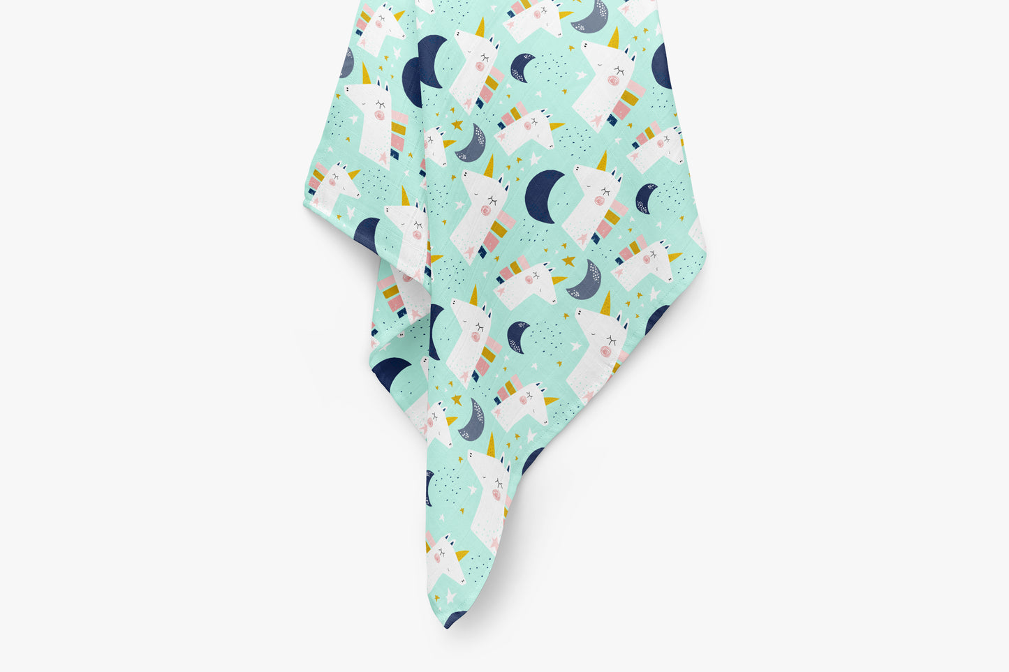 Bamboo Muslin Swaddle Blanket - Unicorns