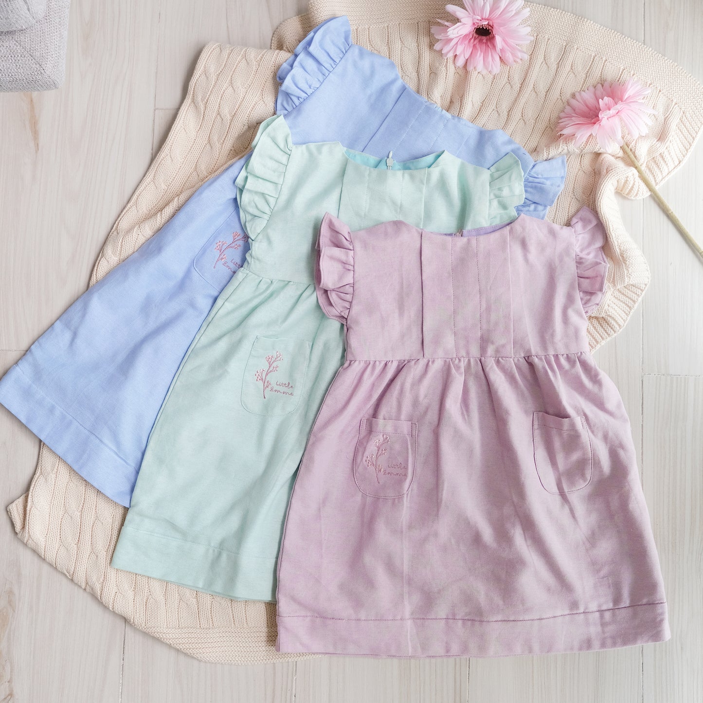 Little Emme Linen Dress