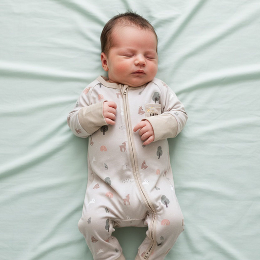 Themed Collection Bamboo Sleepsuit - Woodland Wonders