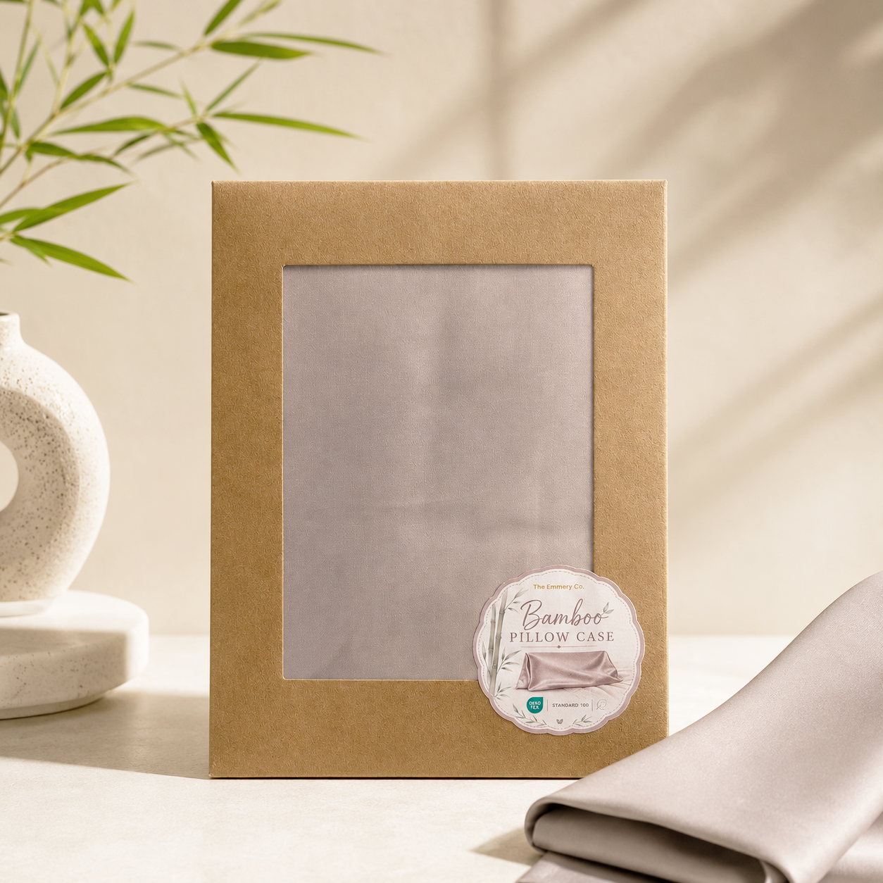 Ice Silk Bamboo Pillow Case