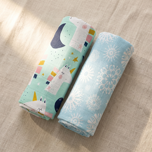 Bamboo Swaddle Blanket - Bundle of 2