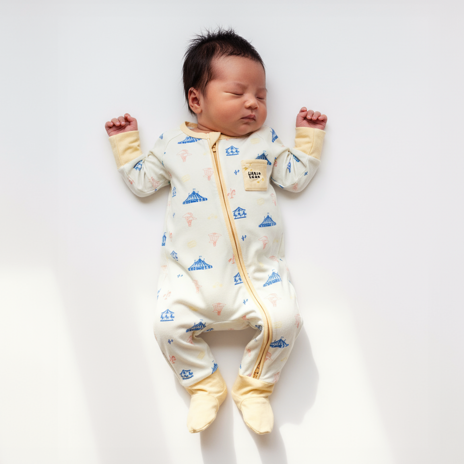 Themed Collection Bamboo Sleepsuit - The Little Carnival