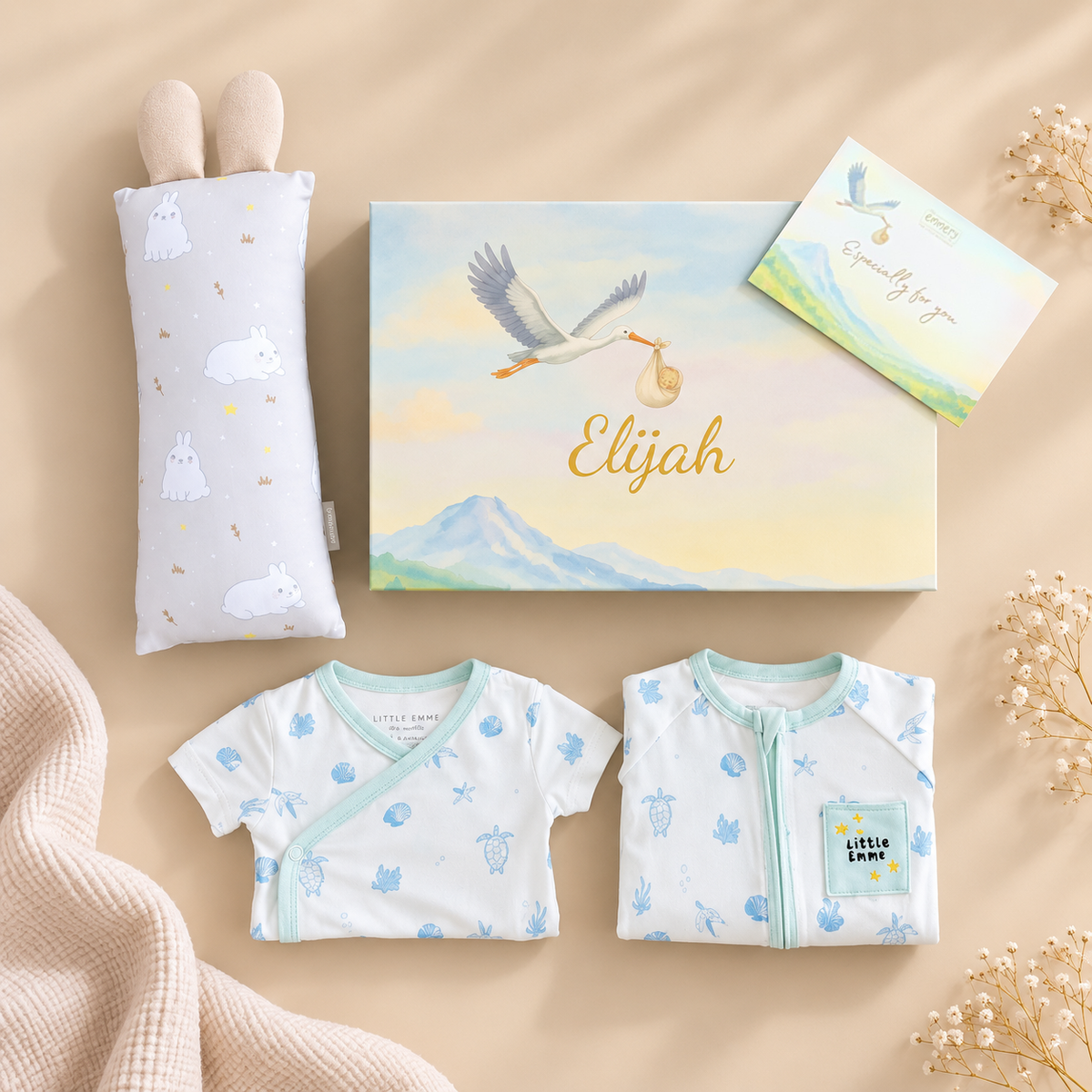 Day & Dream Newborn Gift Set - Sea Whispers