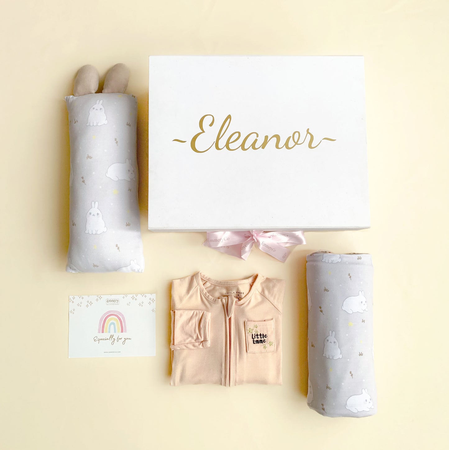 Bun Bun Sleep and Snuggle Giftset - Blush Pink (U.P. $140.90)