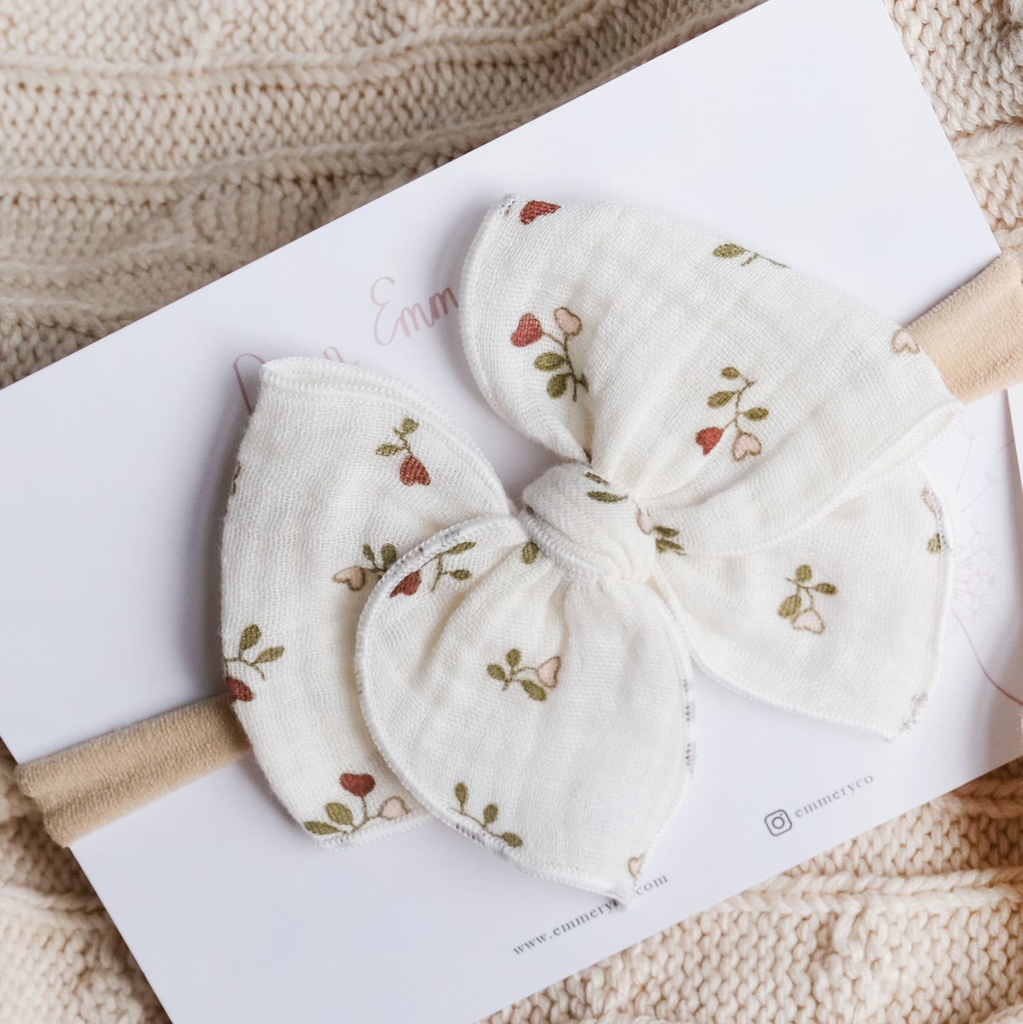 Marianne Headband / Hairclip - Cream