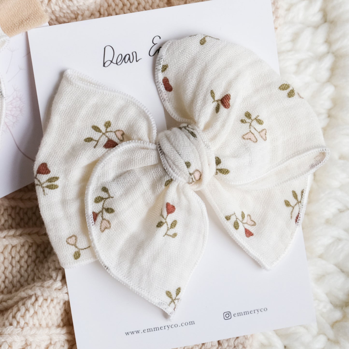 Marianne Headband / Hairclip - Cream