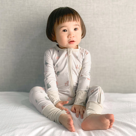 Themed Collection Bamboo Sleepsuit - Woodlands Wonder