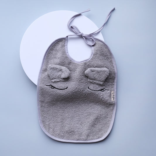 Baby Bib - Grey Elephant