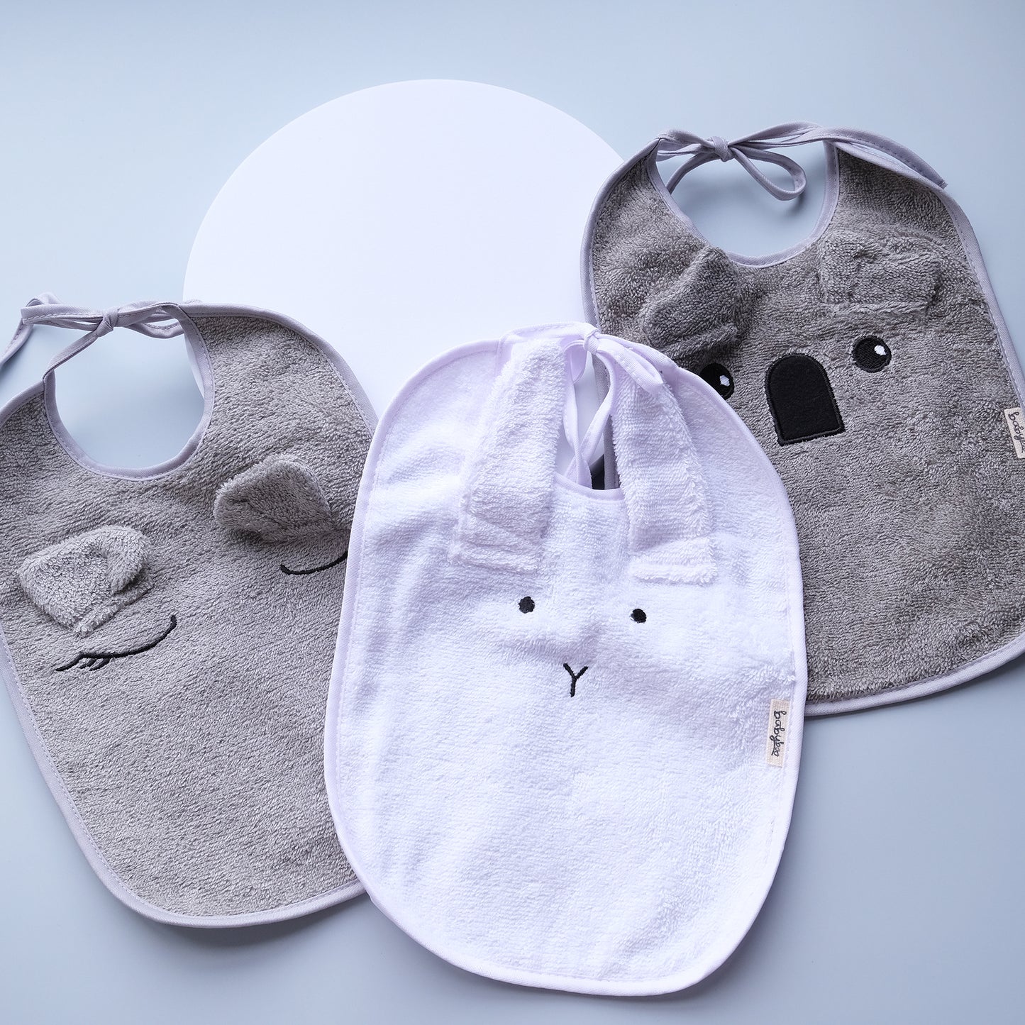 Baby Bib - Grey Elephant