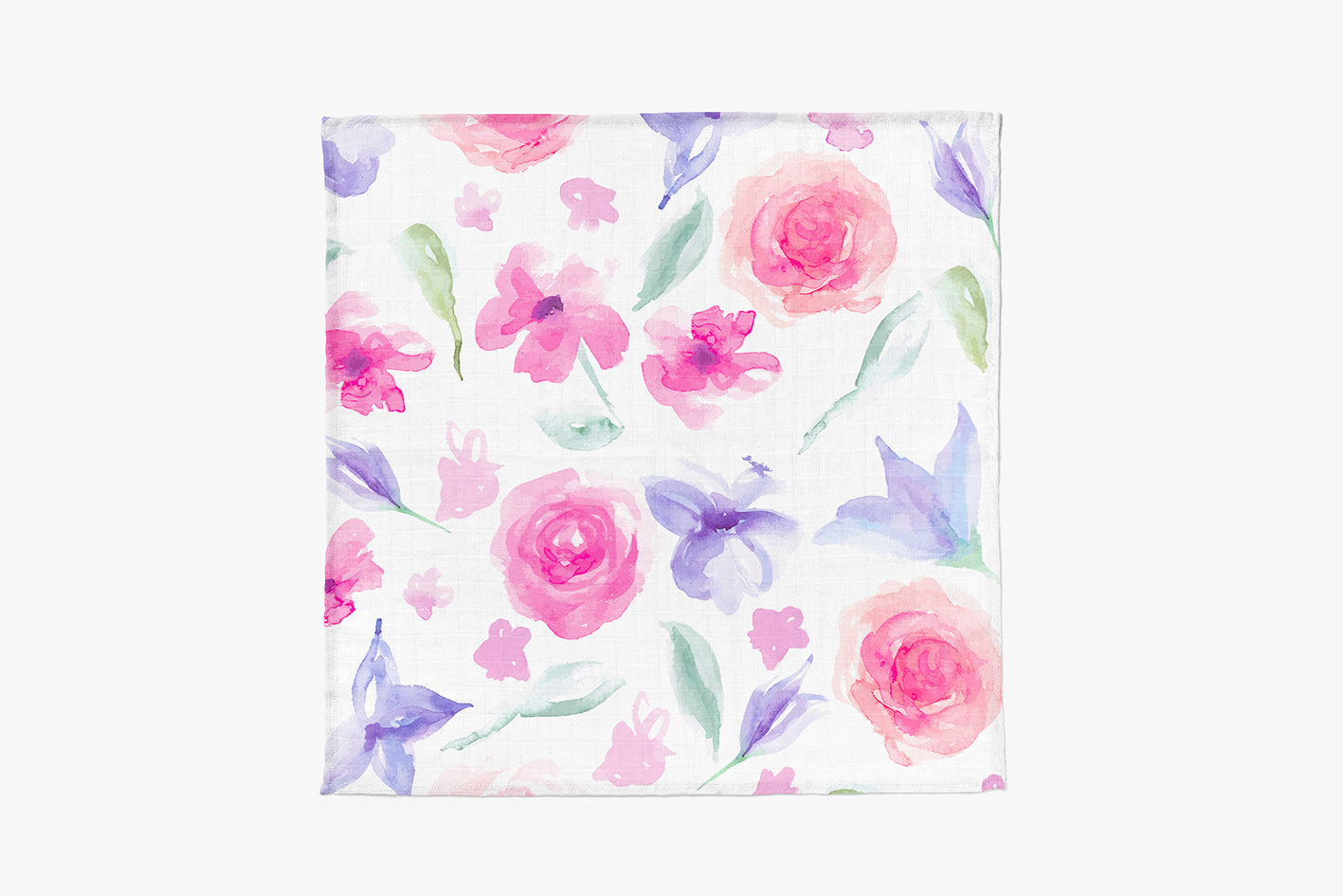 Bamboo Muslin Swaddle Blanket - Floral