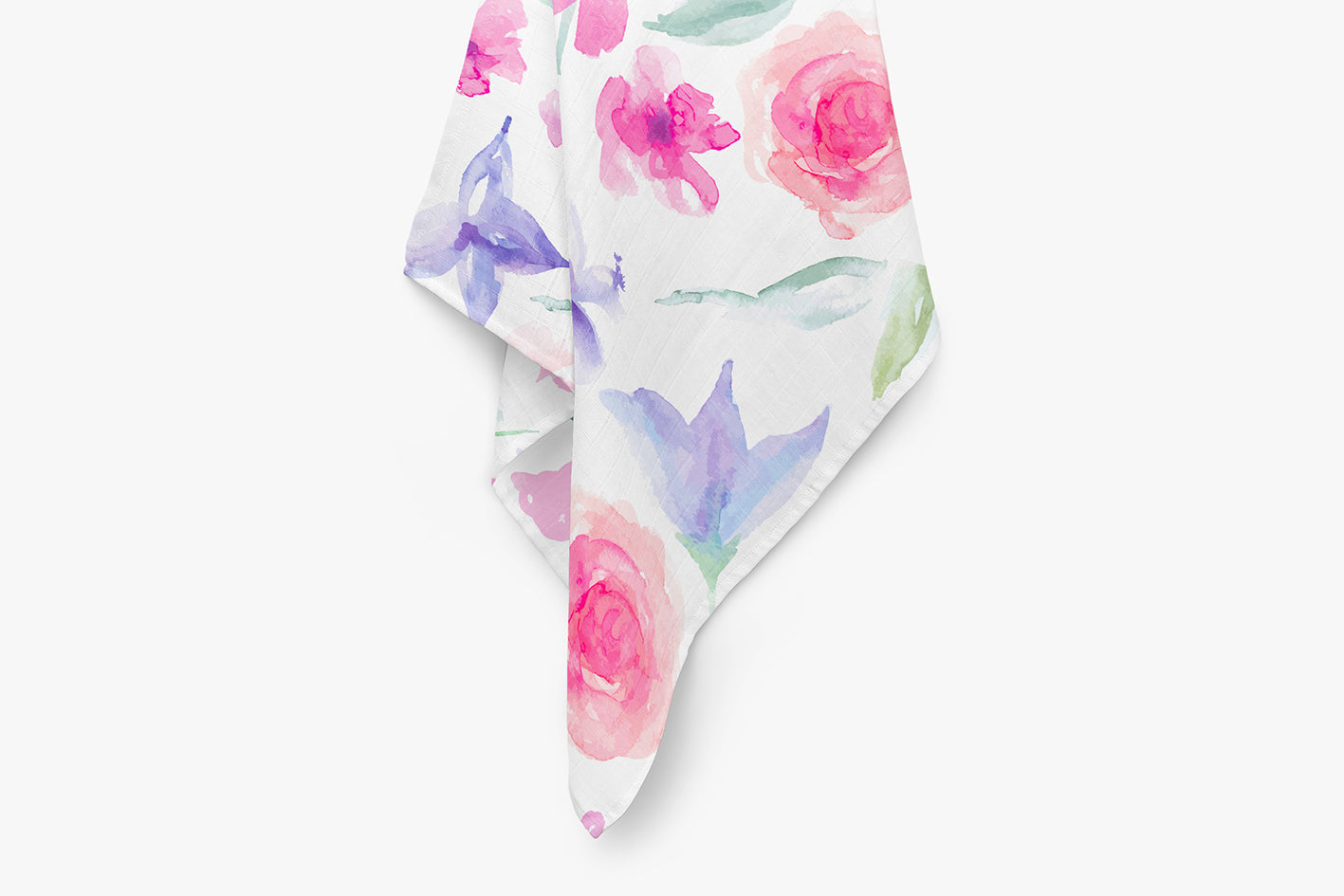 Bamboo Muslin Swaddle Blanket - Floral