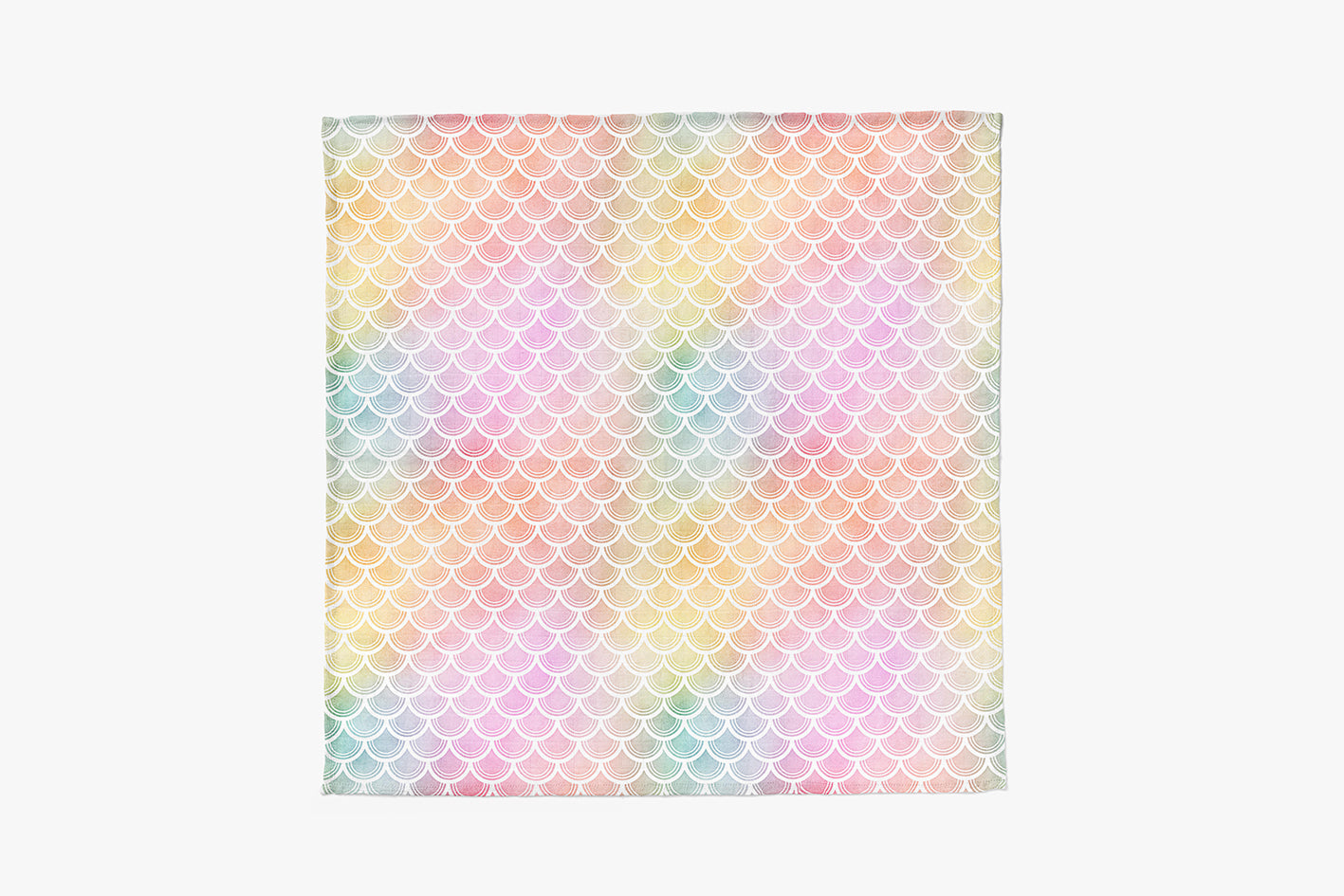 Bamboo Muslin Swaddle Blanket - Rainbow Scales