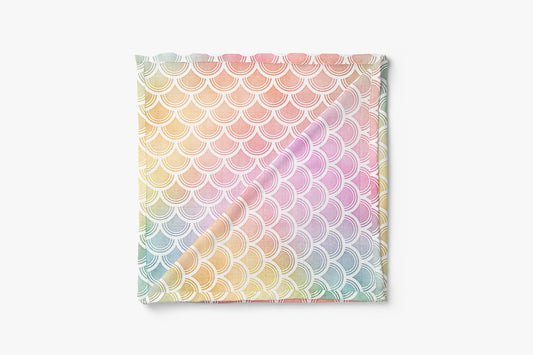 Bamboo Muslin Swaddle Blanket - Rainbow Scales