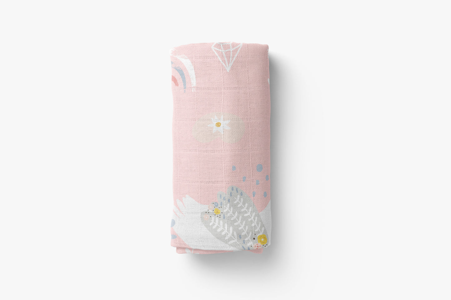 Bamboo Muslin Swaddle Blanket - Graceful Swans