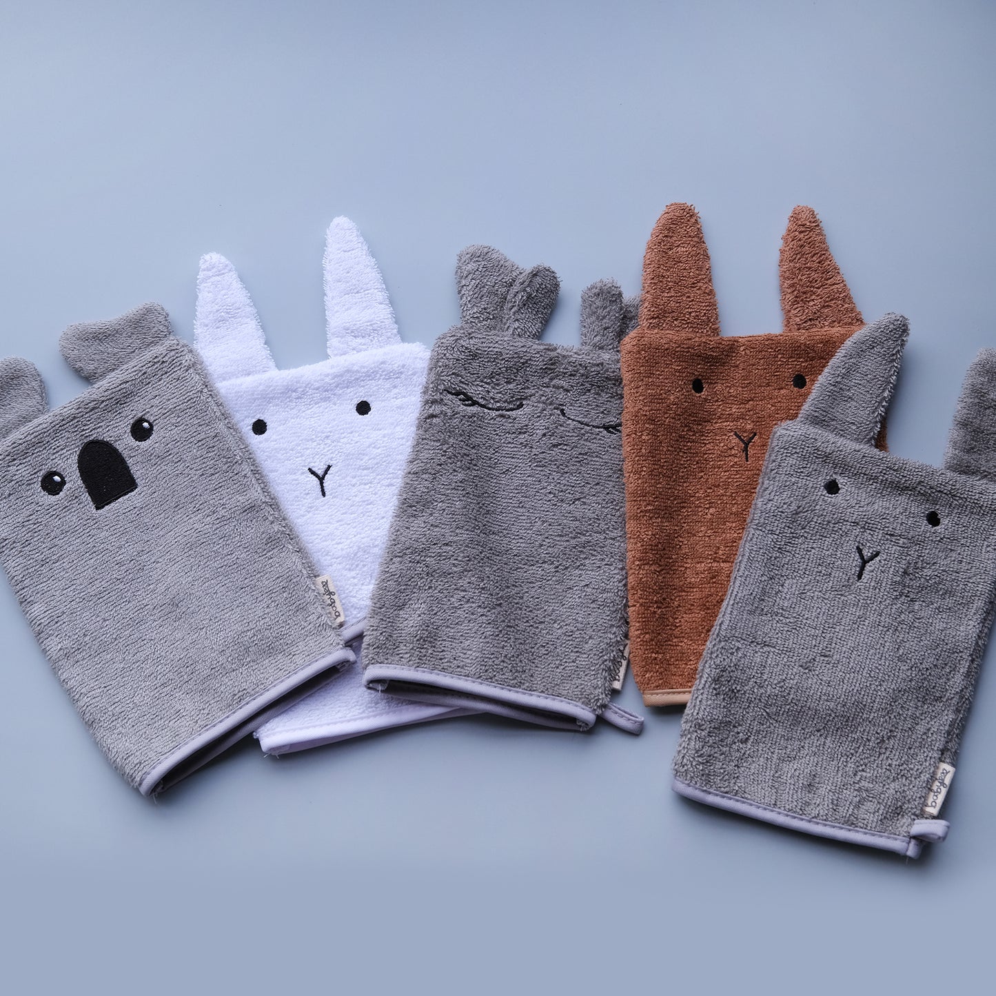 Washcloth - Grey Bunny